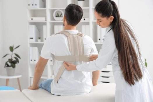 Patient using LifeCare medical equipment